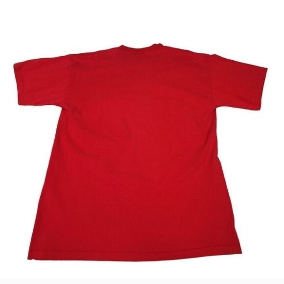 Vintage 80's Garfield Christmas Single Stitch Short Sleeve Graphic Tshirt Size L - Picture 2 of 5